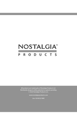 Nostalgia Products MyMini Instrucciones Y Recetas