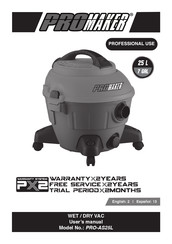 Promaker PRO-AS25L Manual De Instrucciones