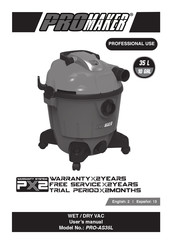 Promaker PRO-AS35L Manual De Instrucciones