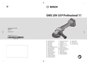 Bosch GWX 18V-10 P Professional Manual Original