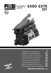 Piusi EX75 Manual Para El Uso Y El Mantenimiento