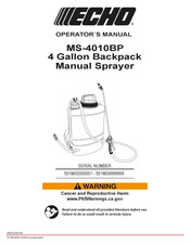 Echo MS-4010BP Manual Del Operador