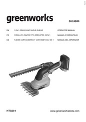 GreenWorks HTG301 Manual Del Operador