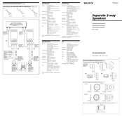 Sony XS-HL635 Instalación / Conexiones