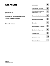 Siemens SIMATIC NET SCALANCE XCM332 Manual De Producto