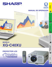 Sharp XG-C40XU Manual De Operación