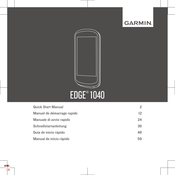 Garmin EDGE 1040 Guia De Inicio Rapido