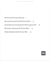 Xiaomi Mi Drone Mini Manual De Usuario