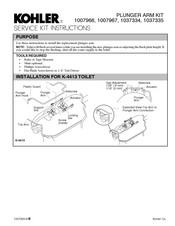 Kohler 1007967 Manual De Instrucciones