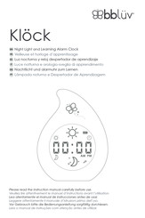 bbluv Klock Manual De Instrucciones