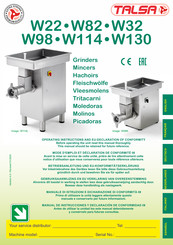 Talsa W130 Manual De Instrucciones