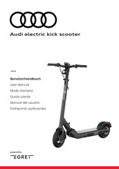 Audi electric kick scooter Manual Del Usuario