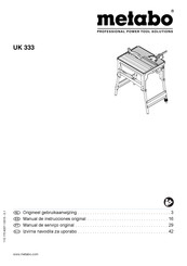 Metabo UK 333 Manual De Instrucciones Original