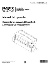 Boss Snowplow 409410000 Manual Del Operador