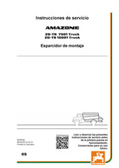 Amazone ZG-TS 7501 Truck Instrucciones De Servicio