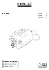 Kärcher K 25 Silent Manual De Instrucciones