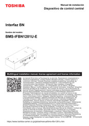 Toshiba BMS-IFBN1281U-E Manual De Instalación