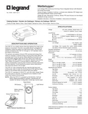 LEGRAND Wattstopper FSP-311 Instrucciones