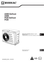 Zodiac Z200 Defrost Manual De Instalación Y De Uso