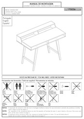 Panorama Móveis HANNOVER 170036 Instrucciones De Armado