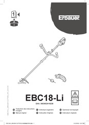 Erbauer EBC18-Li Manual Original