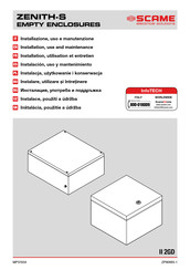 Scame ZENITH-S Instalación Uso Y Mantenimiento
