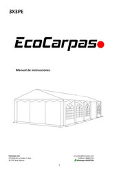 EcoCarpas 3X3PE Manual De Instrucciones