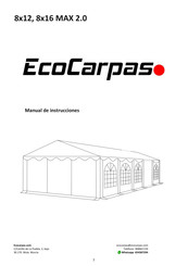 EcoCarpas 8x12 Manual De Instrucciones