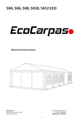 EcoCarpas 5X12 ECO Manual De Instrucciones