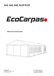 EcoCarpas 4x10 PLUS Manual De Instrucciones