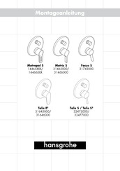 Hansgrohe Talis S 32477000 Instrucciones De Montaje