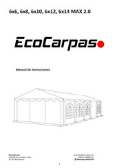 EcoCarpas 6x12 MAX 2.0 Manual De Instrucciones