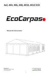 EcoCarpas 4X10 ECO Manual De Instrucciones