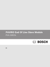 Bosch PVA-1WEOL Manual De Instrucciones