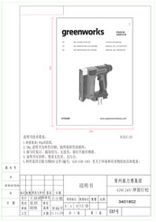 GreenWorks STG309 Manual Del Operador