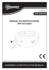 Outsunny 848-046V92 Manual De Instrucciones