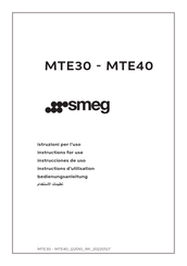 Smeg MTE30 Instrucciones De Uso