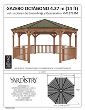 Yardistry YM12721M Instrucciones De Ensamblaje Y Operación