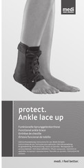 medi protect. Ankle lace up Instrucciones De Uso