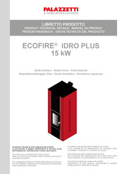 Palazzetti ECOFIRE IDRO PLUS 15 kW Datos Técnicos