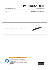 Atlas Copco ETV STR61-100-13 Instrucciones Del Producto