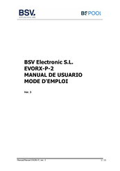 BSV BS POOL EVORX-P-2 Manual De Usuario