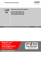 EWM Tetrix XQ 400 AC/DC puls Serie Manual De Instrucciones