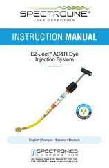 Spectroline EZ-Ject AC&R Dye Manual De Instrucciones