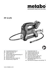 Metabo FP 18 LTX Manual Original