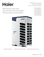 Haier MVHP120ME4CA1 Instrucciones De Instalación