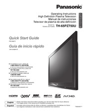 Panasonic TH-65PZ750U Guia De Inicio Rapido