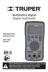 Truper 100361 Instructivo