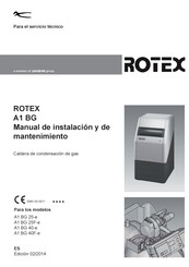 Rotex A1 BG 25-e Manual De Instalación Y De Mantenimiento