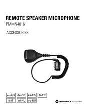 Motorola PMMN4016 Manual De Instrucciones